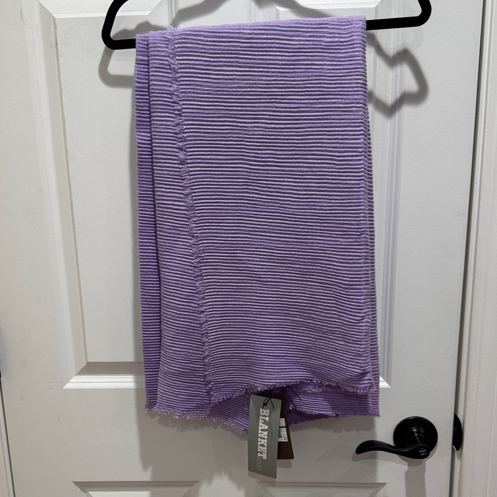 Lavender Ribbed Shawl